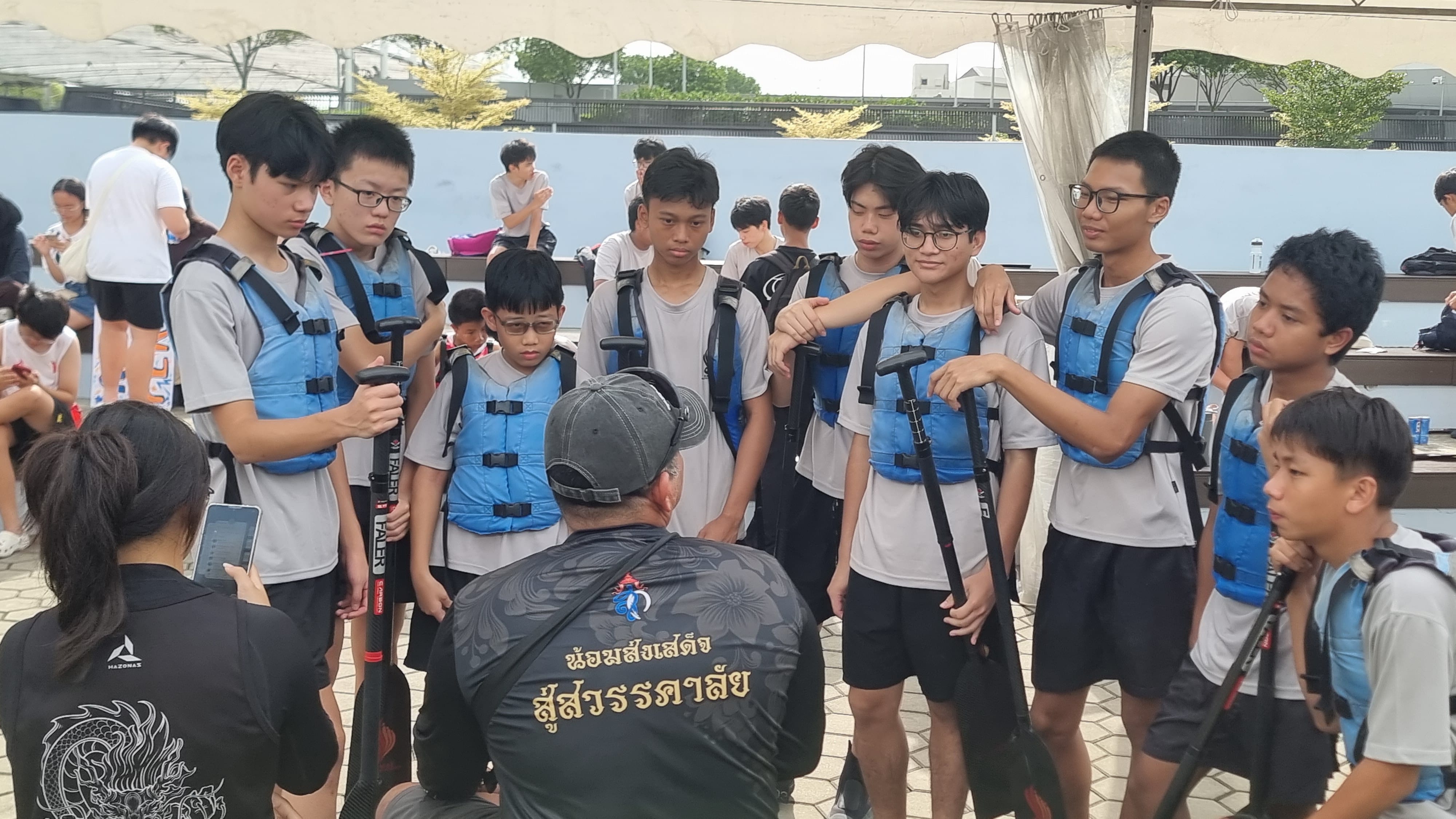 B Division Team getting ready